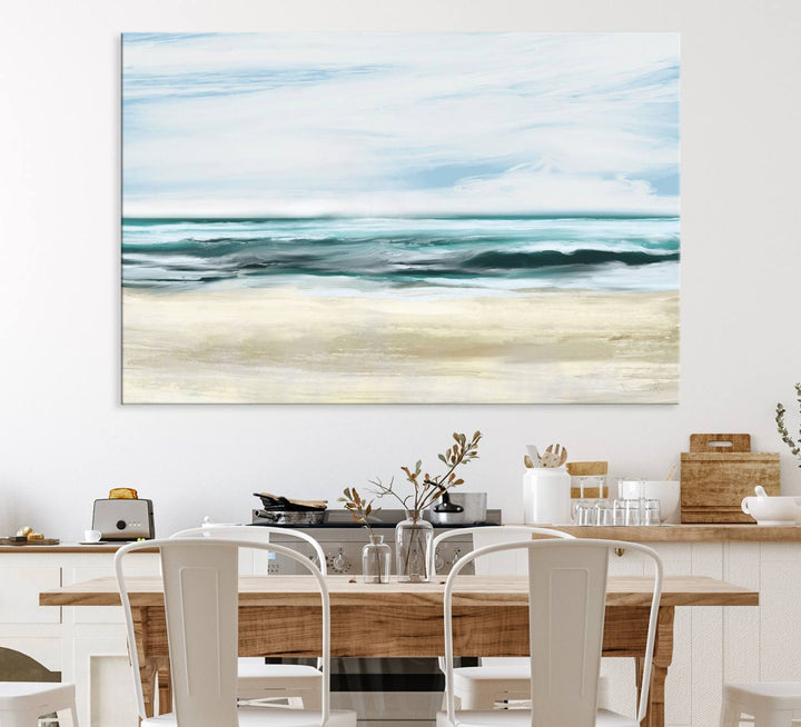 Ocean Abstract Wall Art Canvas Print.