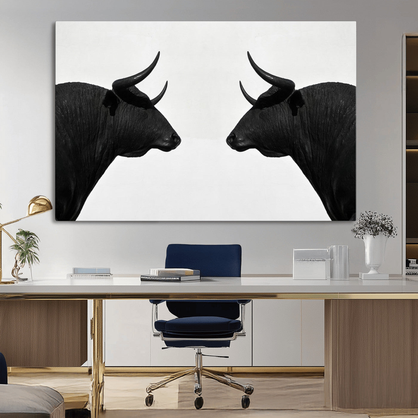 MGV-CV-36X24 - Spanish Bull Wall Art Canvas Print