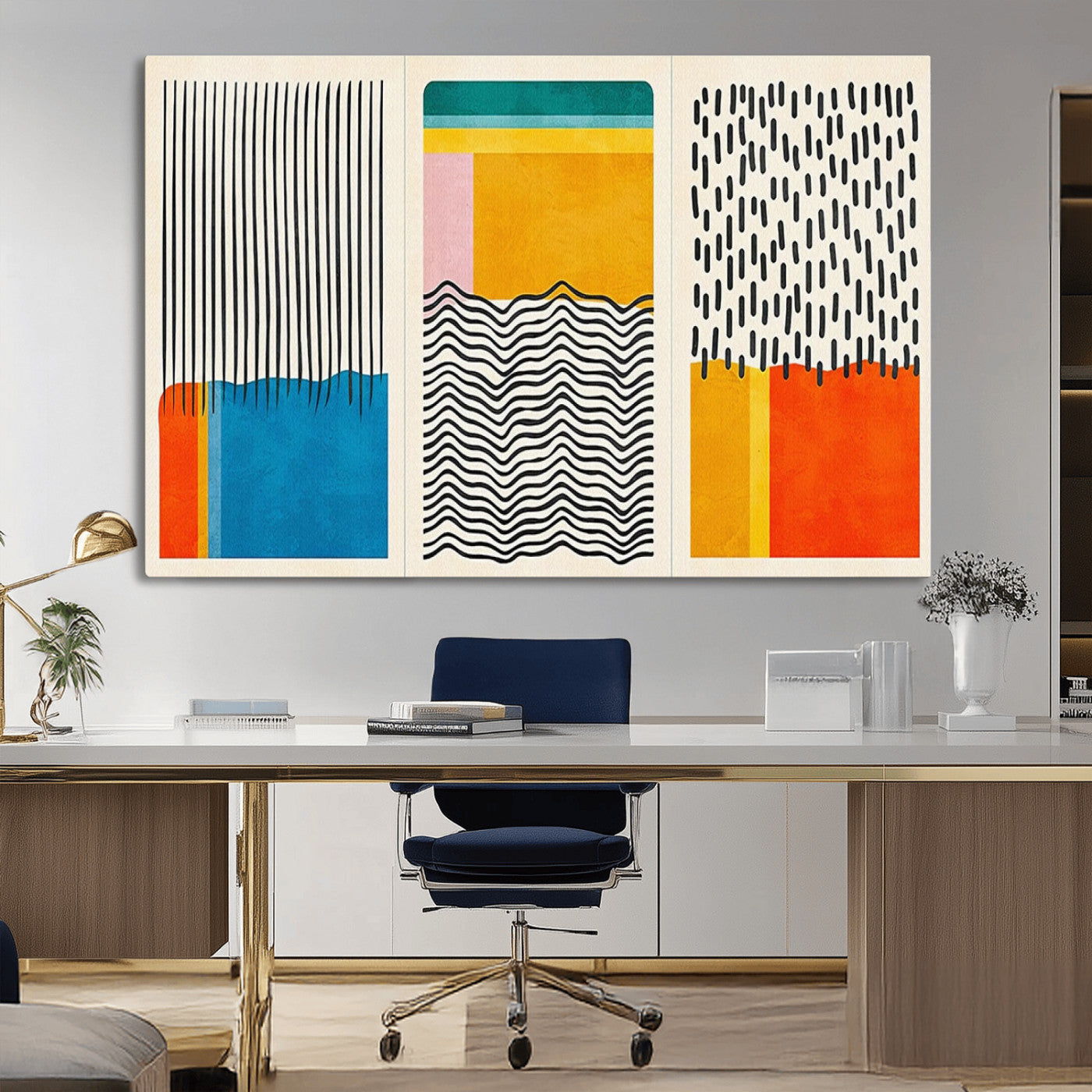 MGV-CV-36X24 - Canvas Print Wall Art Abstract Illustrs Art Boho
