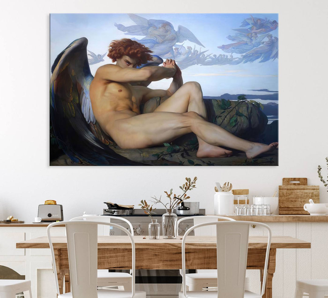 Fallen Angel Wall Art Canvas Print displayed above.