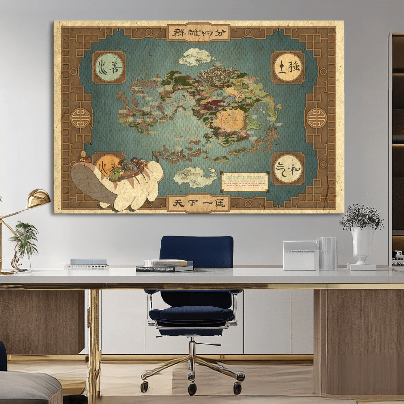MGV-CV-36X24 - Push Pin World Map Canvas Print – Framed Wall Art for Couples to Track Their Travels – Anniversary