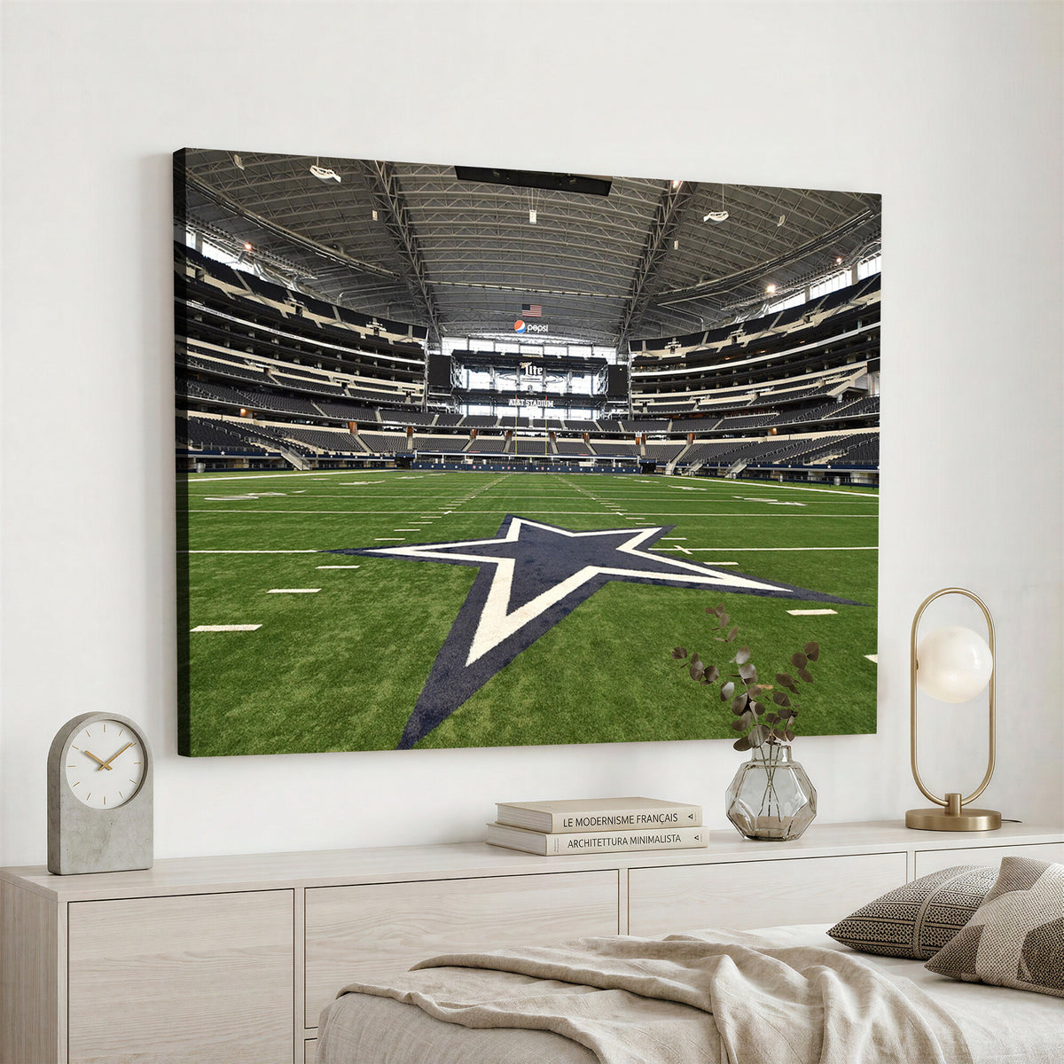 14834-MGV-CV-36X24 - Dallas Cowboys Football Team Print - Arlington AT&T Stadium