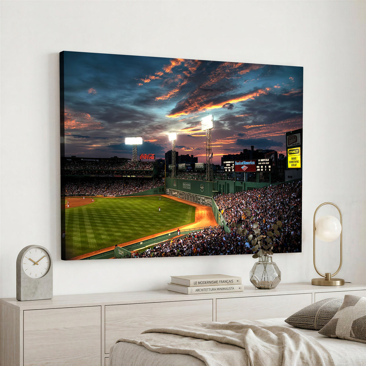 66781-MGV-CV-36X24 - Fenway Park Boston Massachusetts Stadium Wall Art Canvas Print