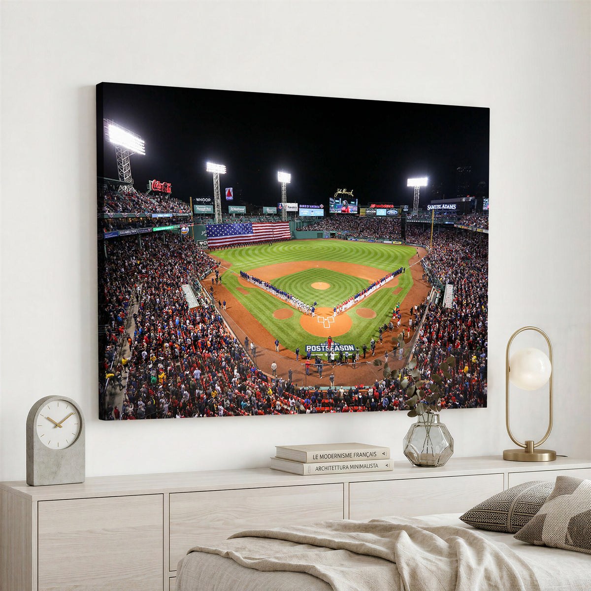 47365-MGV-CV-36X24 - Fenway Park Wall Art Canvas Print | Large Baseball Stadium Canvas for Boston Red Sox Fans