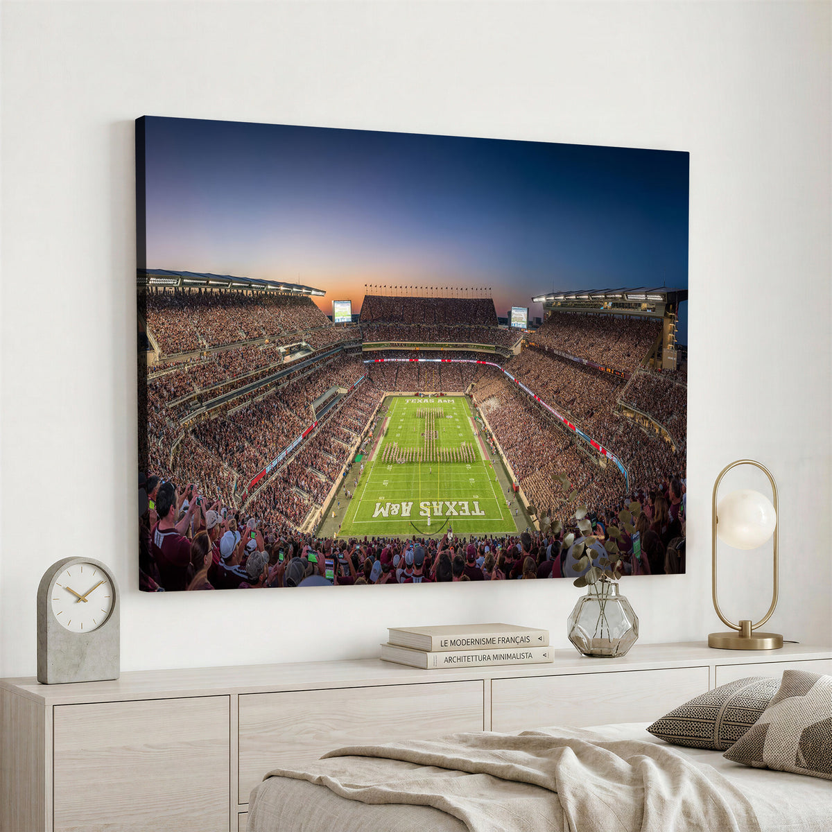 17421-MGV-CV-36X24 - Kyle Field Wall Art Print | Large Texas A&M Aggies Football Canvas Print for Sports Enthusiasts |