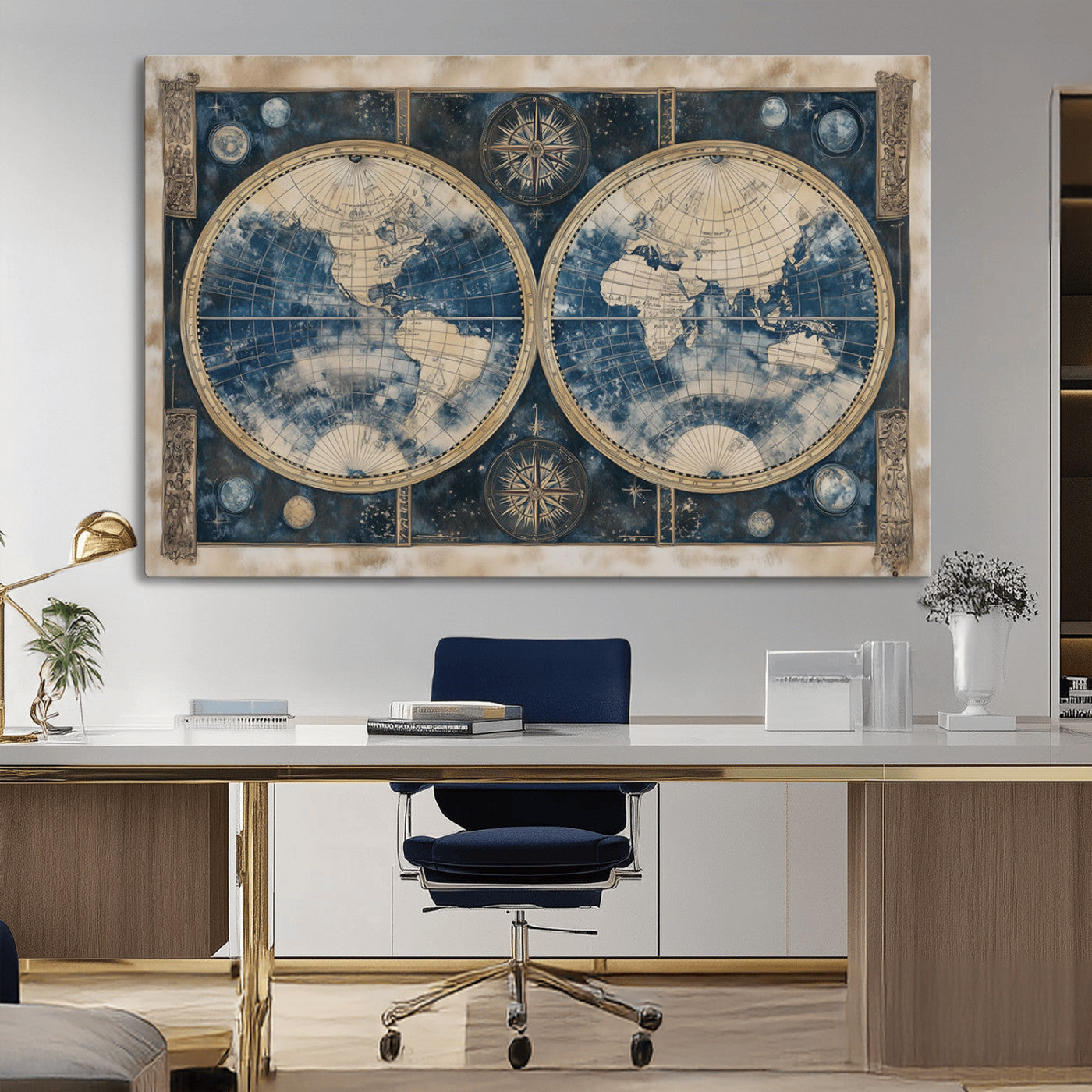 MGV-CV-36X24 - World Map Canvas Print