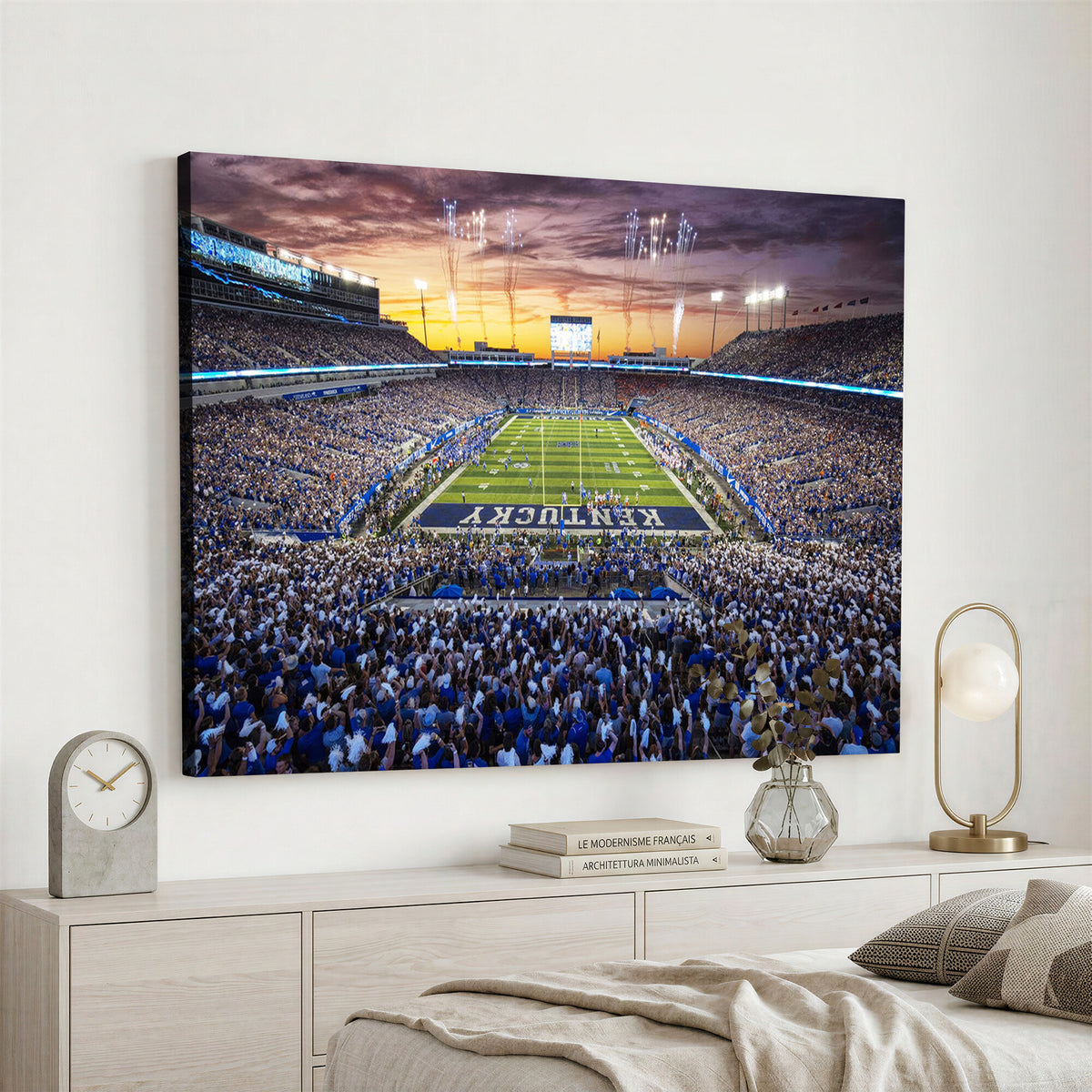 78524-MGV-CV-36X24 - Kroger Field Wall Art Print, Kentucky Stadium Wall Art