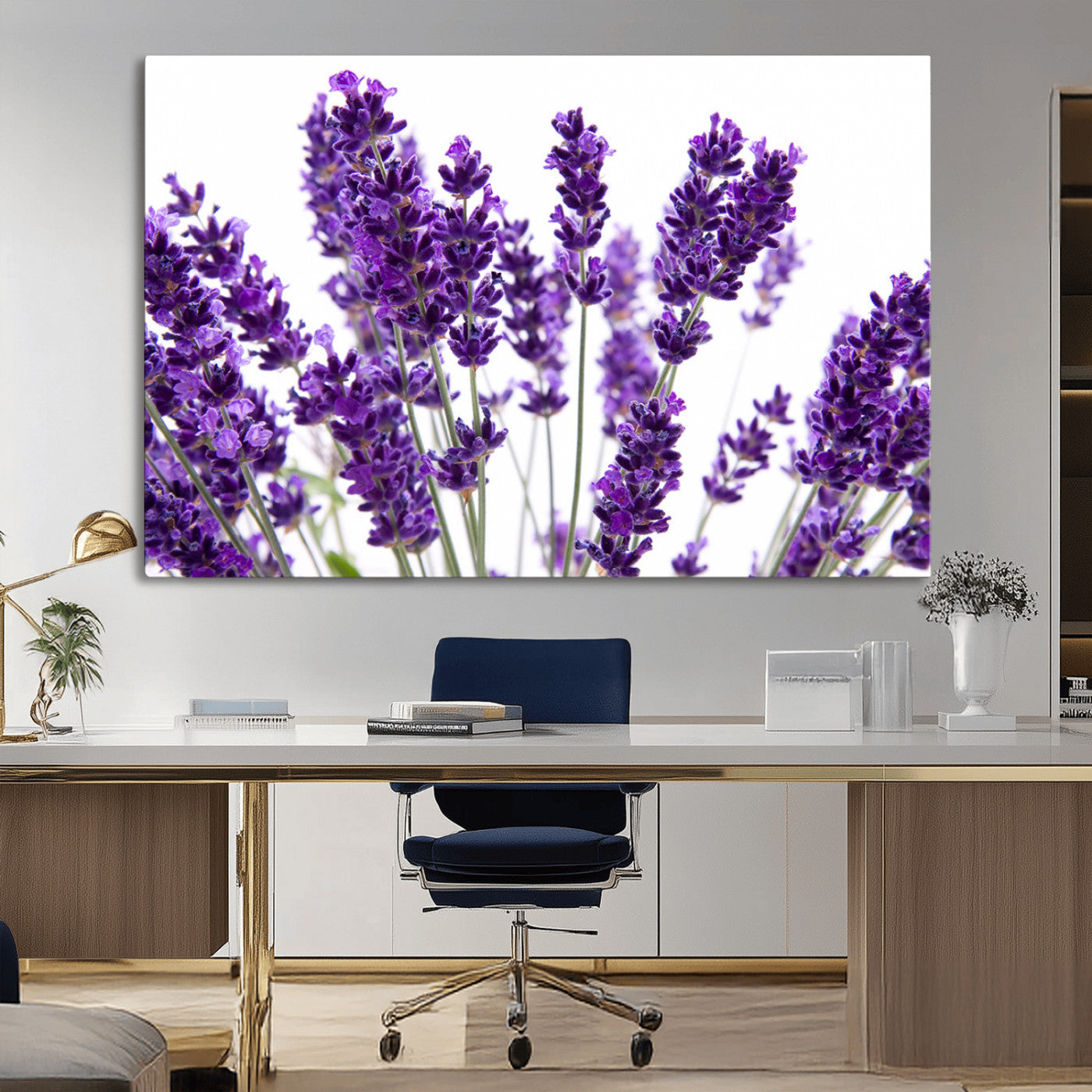 MGV-CV-36X24 - Lavender Flower Wall Art Canvas Print