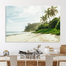 Relaxing Beach Wall Art Canvas Print, Framed Ocean View Art Picture Print, Coastal Serenity Perfect Tropical Coastal Decor Artwork