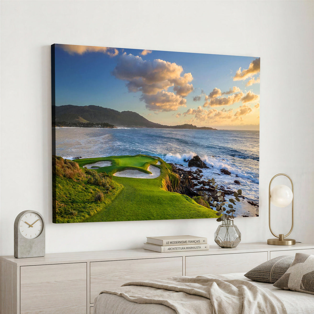50107048-MGV-CV-36X24 - Pebble Beach Golf Links Wall Art Canvas Print