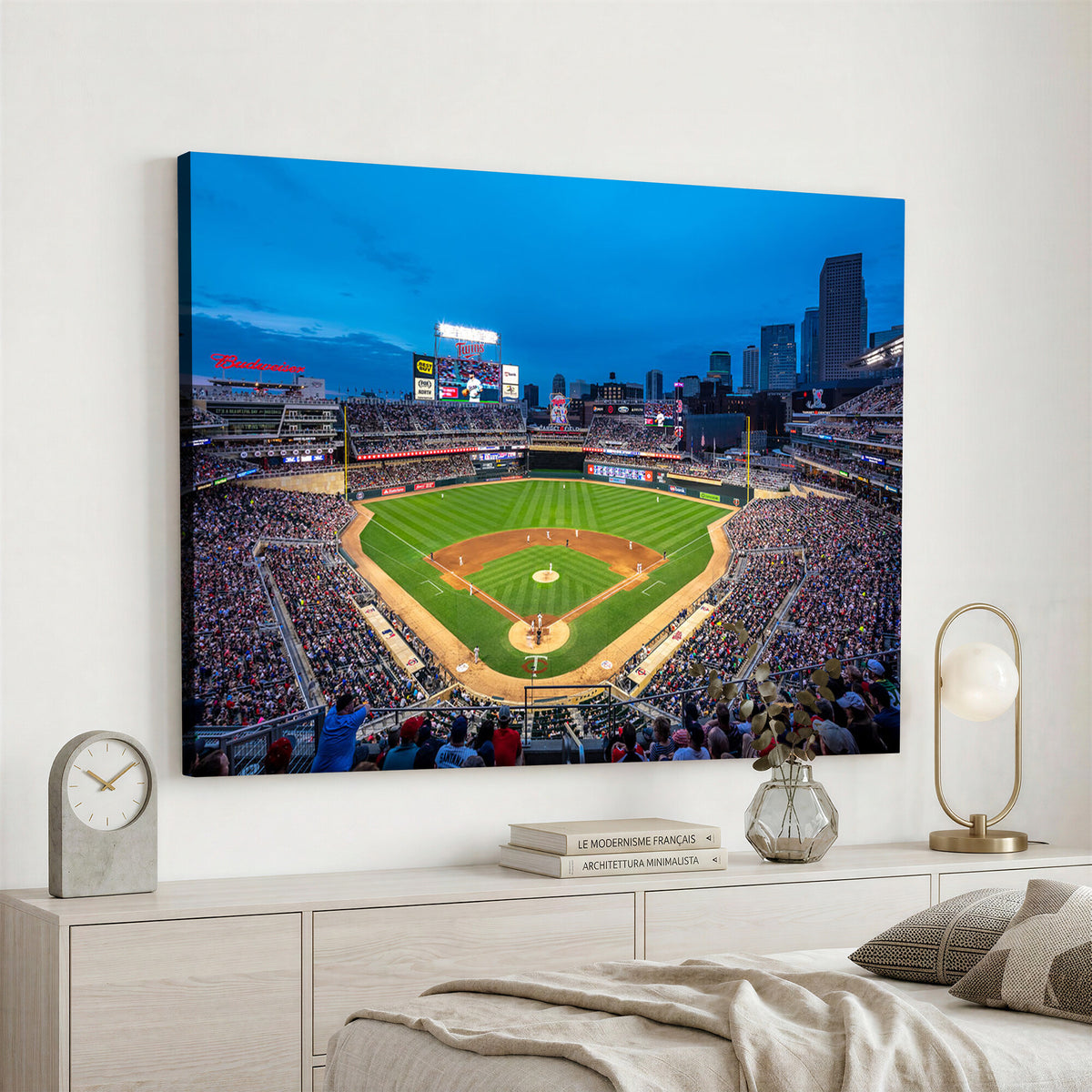 77273035-MGV-CV-36X24 - Target Field Stadium Wall Art Canvas Print, Minnesota Twins