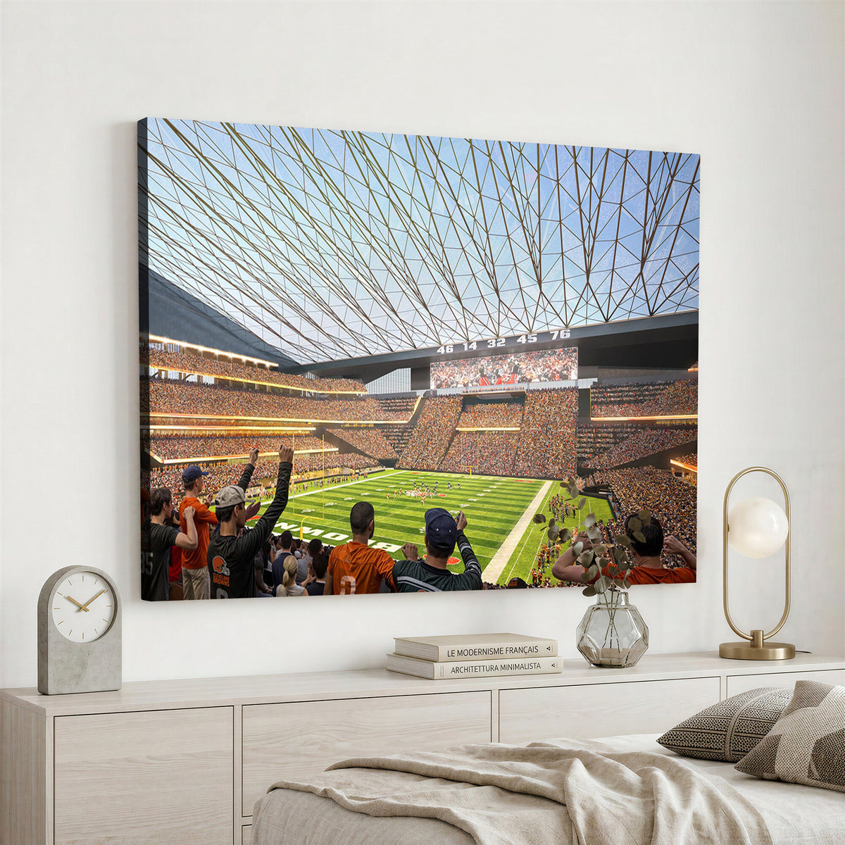 81960112-MGV-CV-36X24 - Cleveland Browns Stadium Wall Art Canvas Print
