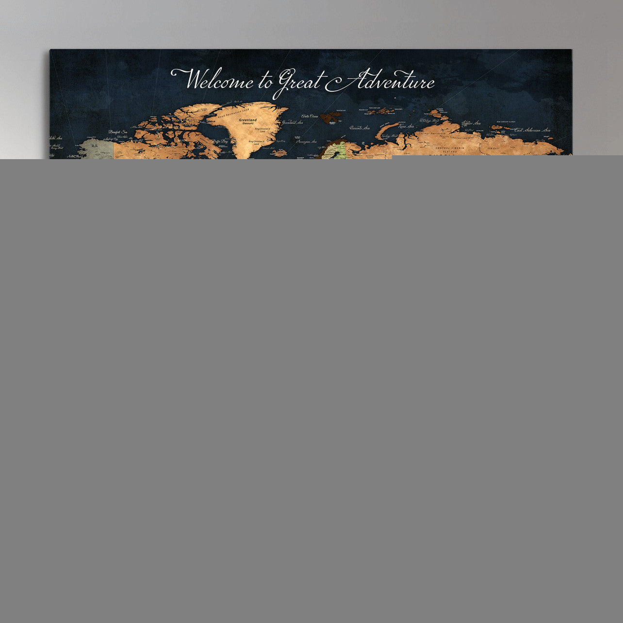 34398994-MGV-CV-36X24 - Personalized Push Pin World Map Wall Art Canvas Print with Pins – Customize  Travel Tracker Map for Home and Office Décor