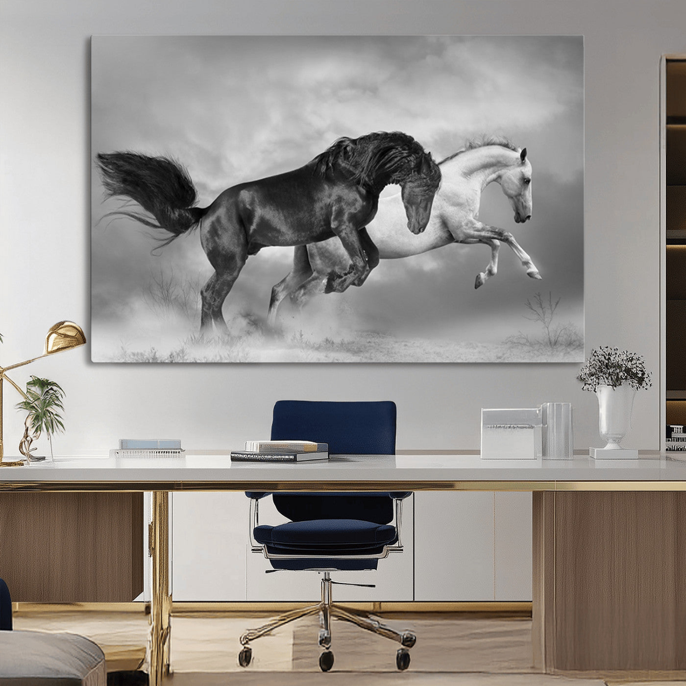 MGV-CV-36X24 - Wild Horses Wall Art Canvas Print