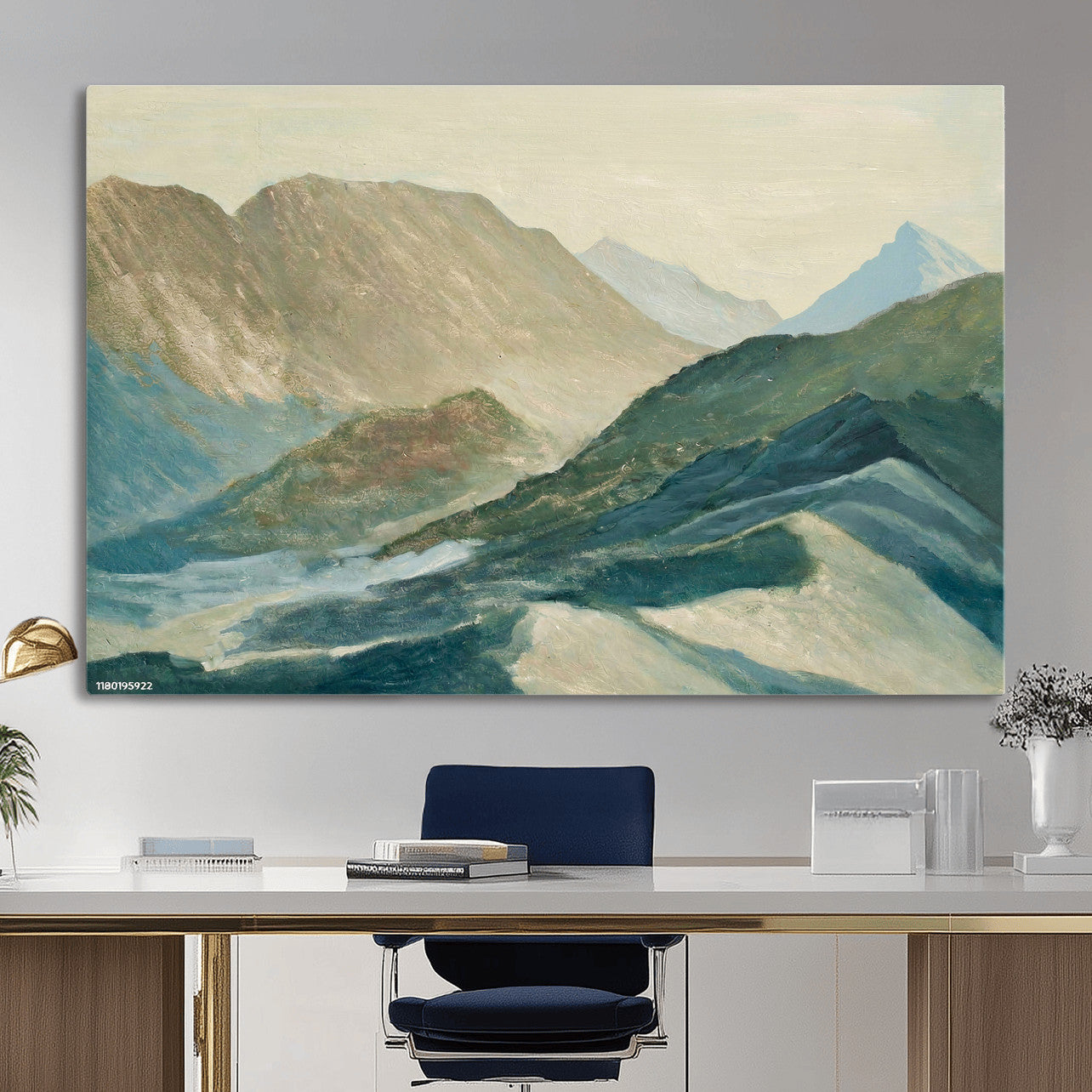 33629523-MGV-CV-36X24 - Shemelina Mountain Landscape, Mountains at Dawn Wall Art Canvas Print