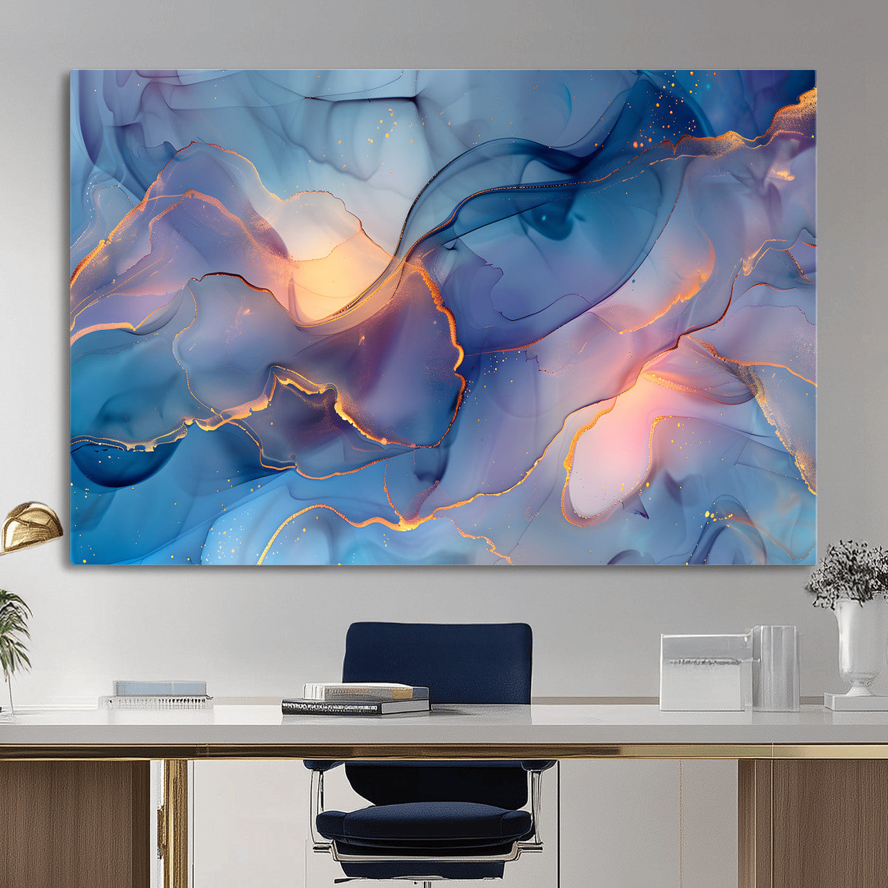 13710509-MGV-CV-36X24 - Colorful Abstract Canvas Wall Art Print, Vibrant Popup Color Art Print