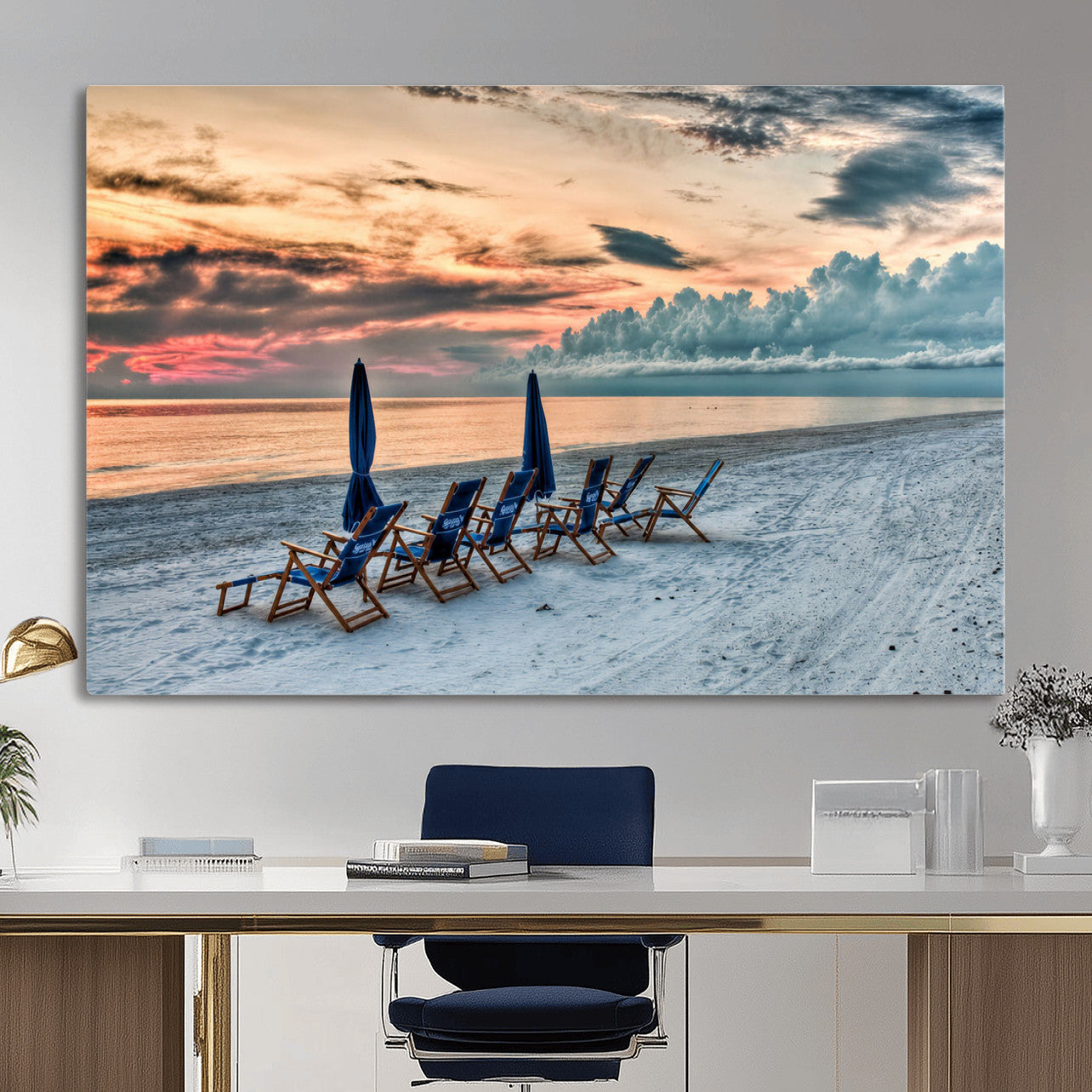 17237006-MGV-CV-36X24 - Serene Gulf Solitude Wall Art Canvas Print
