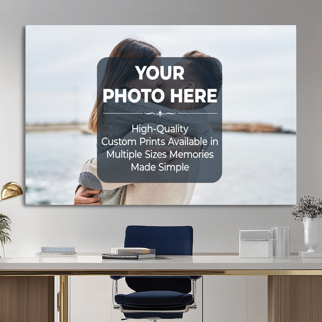 29940442-MGV-CV-36X24 - Custom Photo Canvas Print, Personalized Picture Wall Art, Your Image on Canvas, Family Portrait Gift