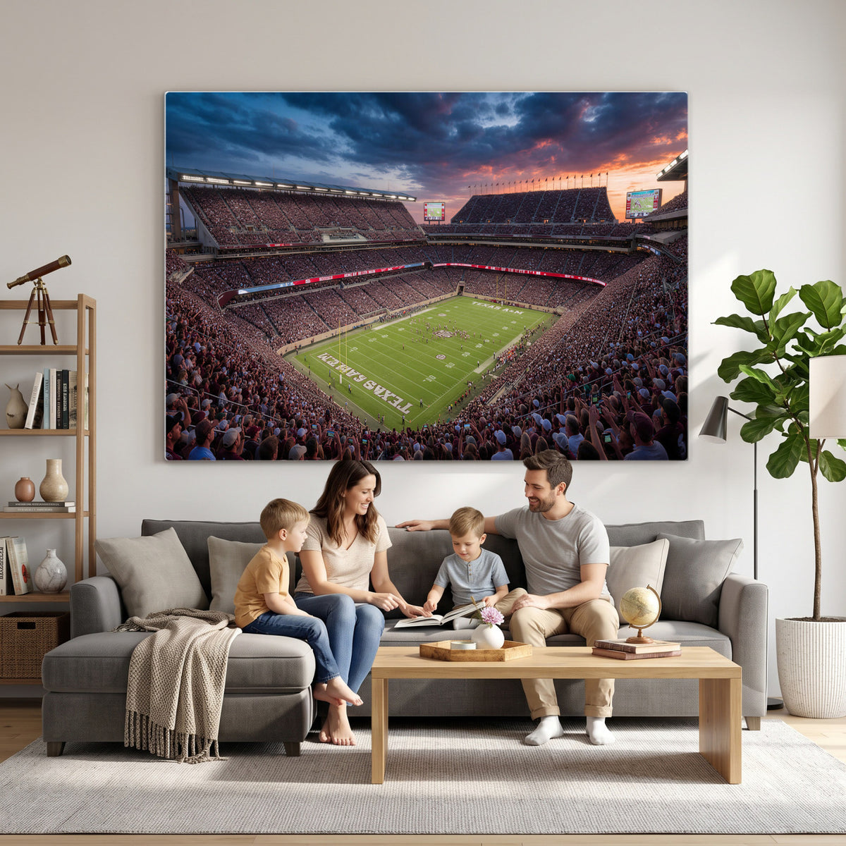 55475837-MGV-CV-36X24 - Stadium Wall Art Canvas Print