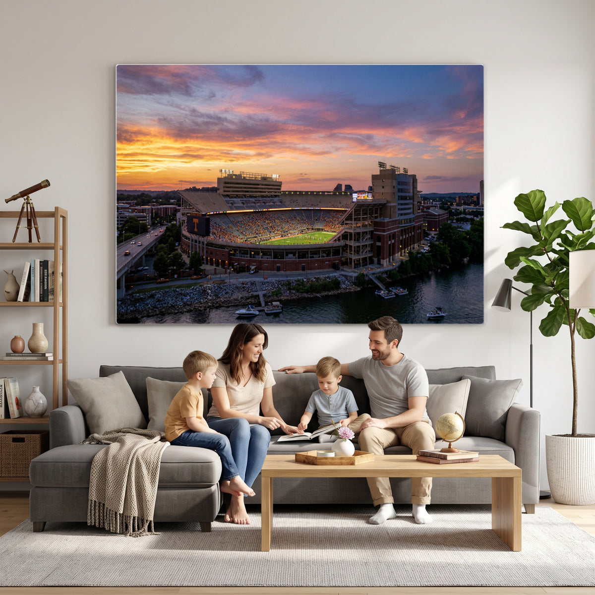61093642-MGV-CV-36X24 - Stadium Wall Art Canvas Print