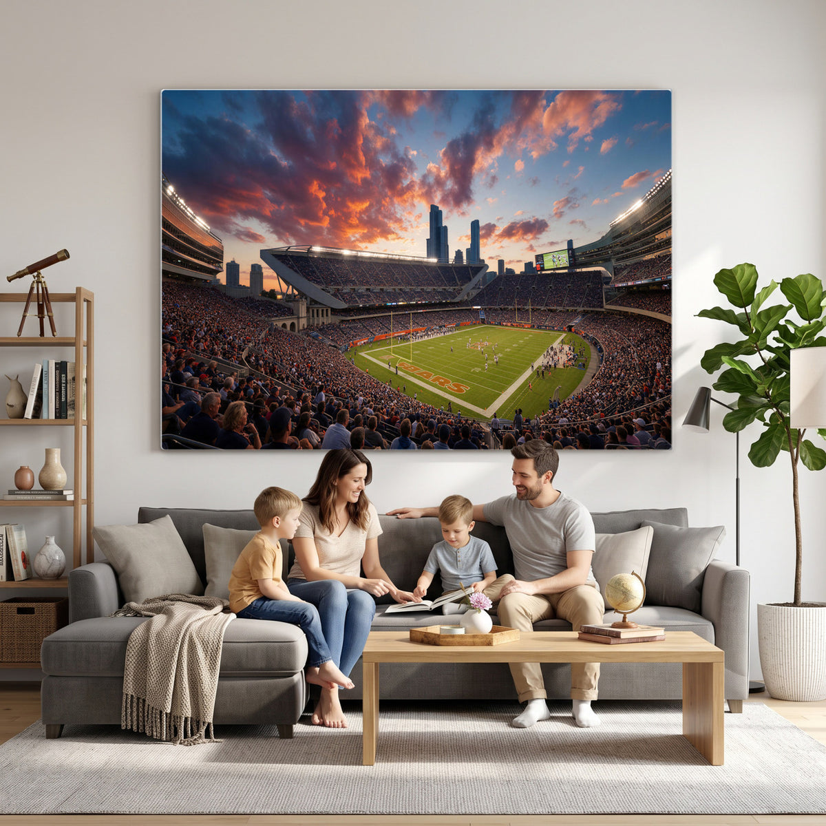 21104528-MGV-CV-36X24 - Stadium Wall Art Canvas Print