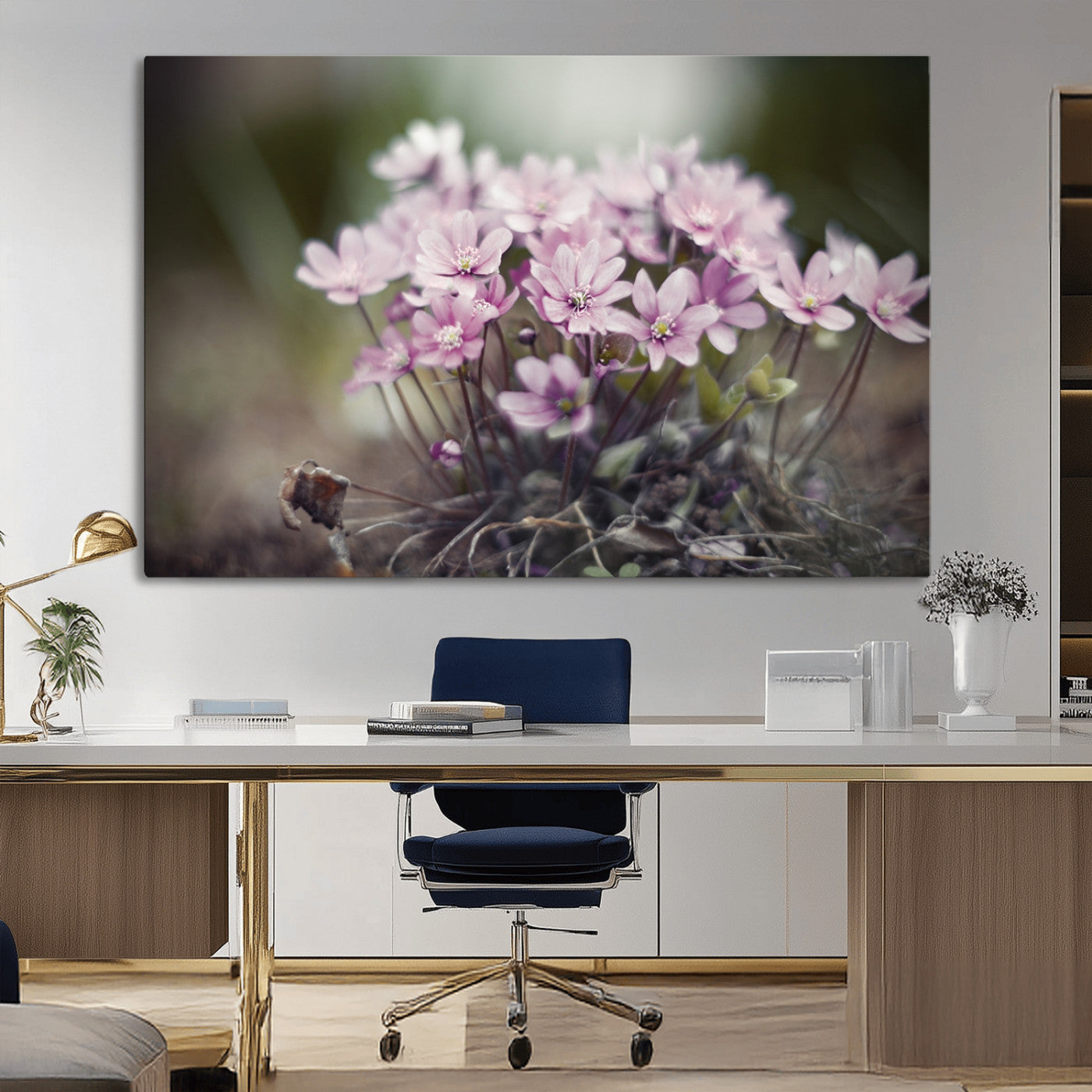 MGV-CV-36X24 - Pink Wild Flower Canvas Print