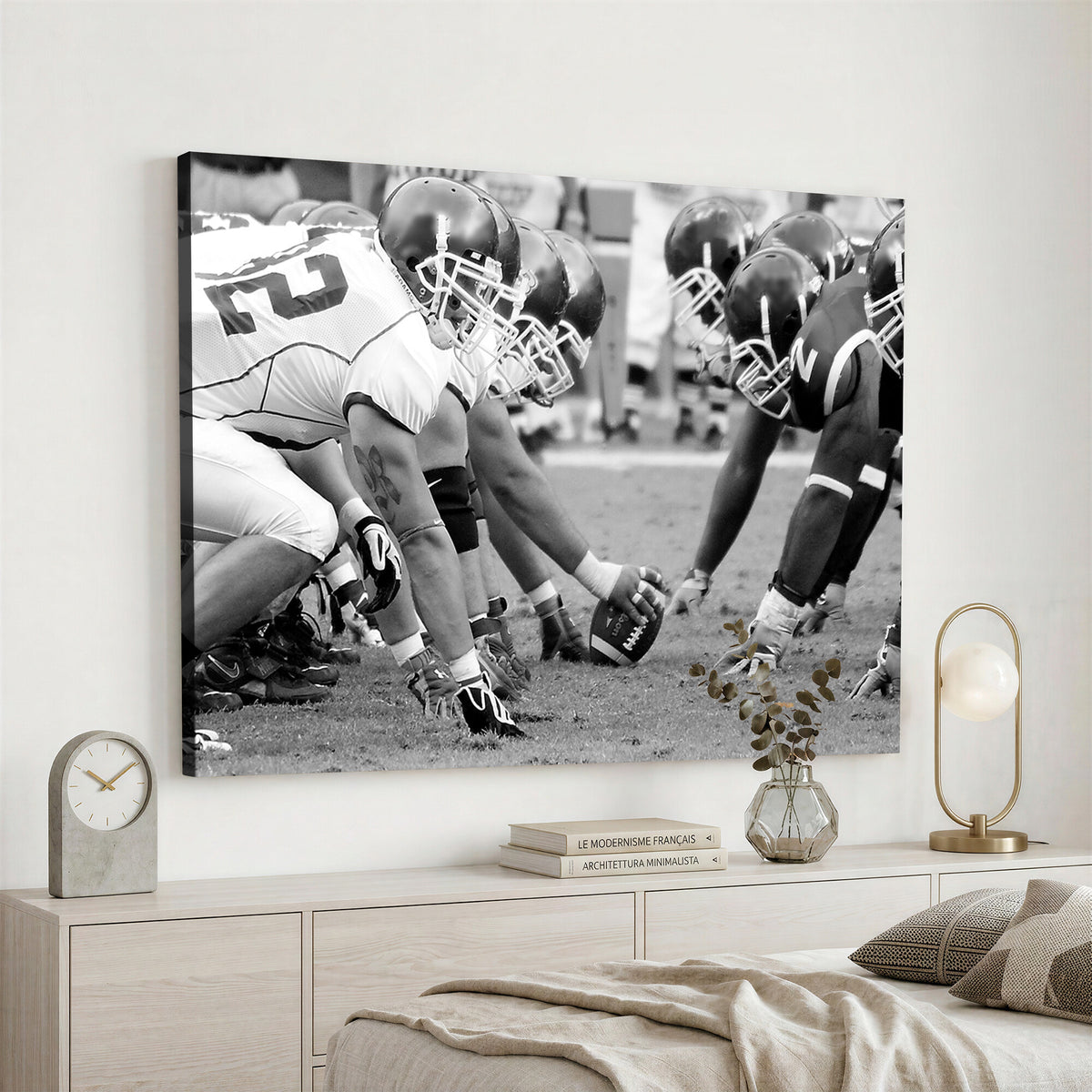 97432-MGV-CV-36X24 - American Football Player Wall Art Canvas Print
