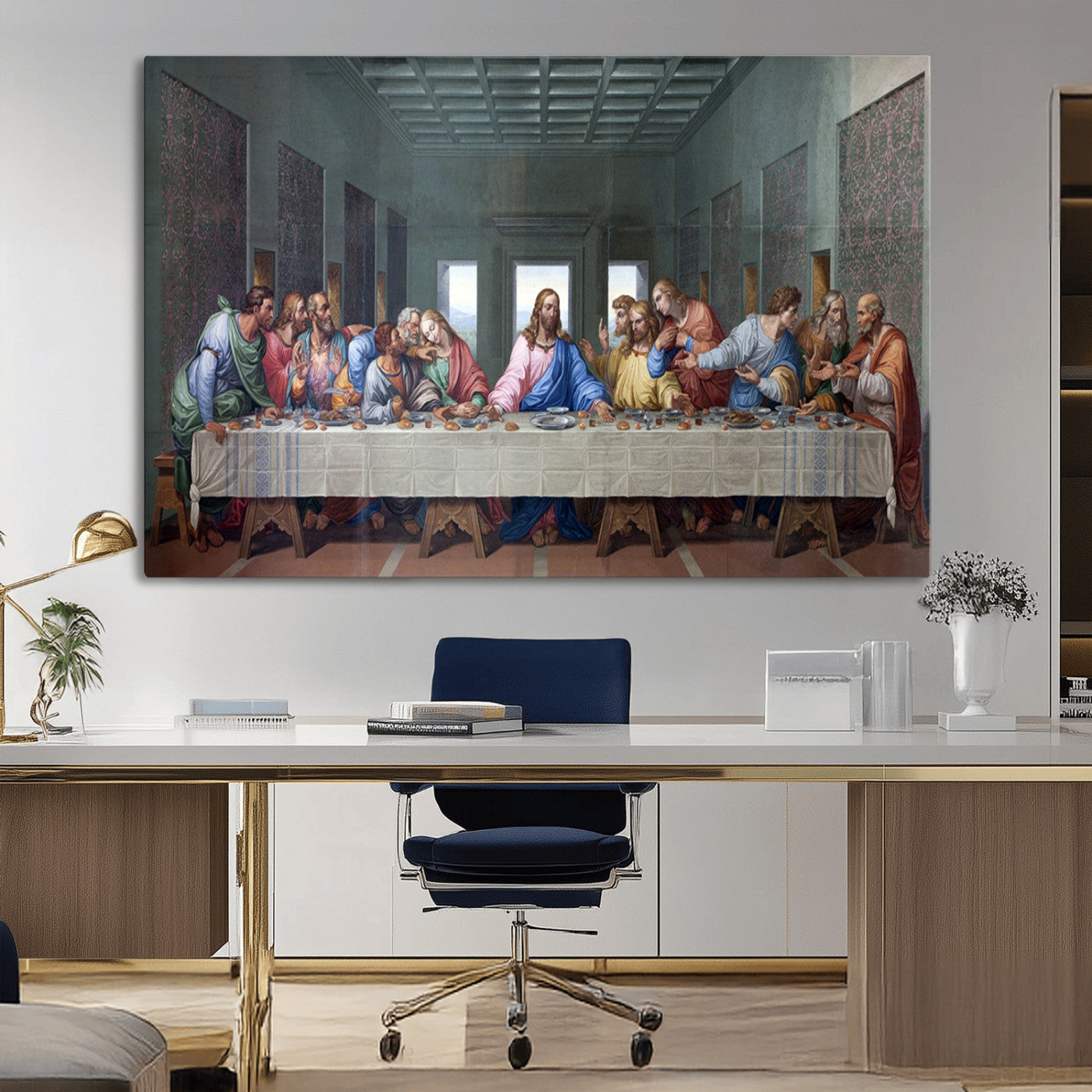 MGV-CV-36X24 - The Last Supper Multi Panel Canvas Wall Art