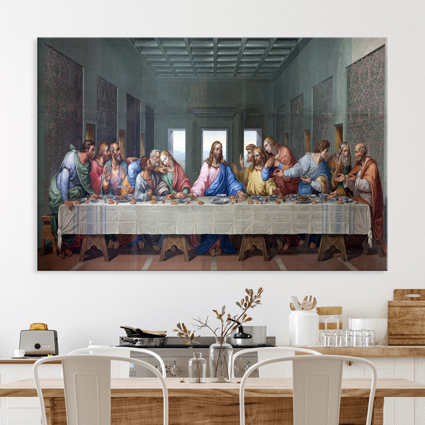 30401-MGV-CV-36X24-The Last Supper Multi Panel Canvas Wall Art