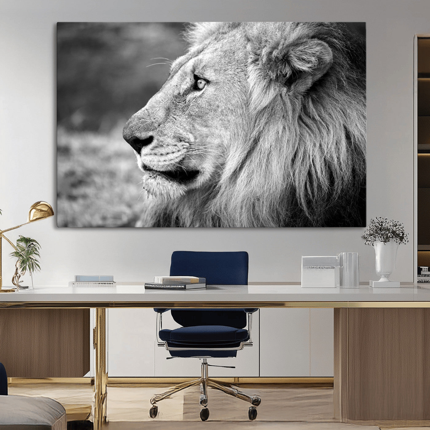 MGV-CV-36X24 - African Lion Wall Art Canvas Print