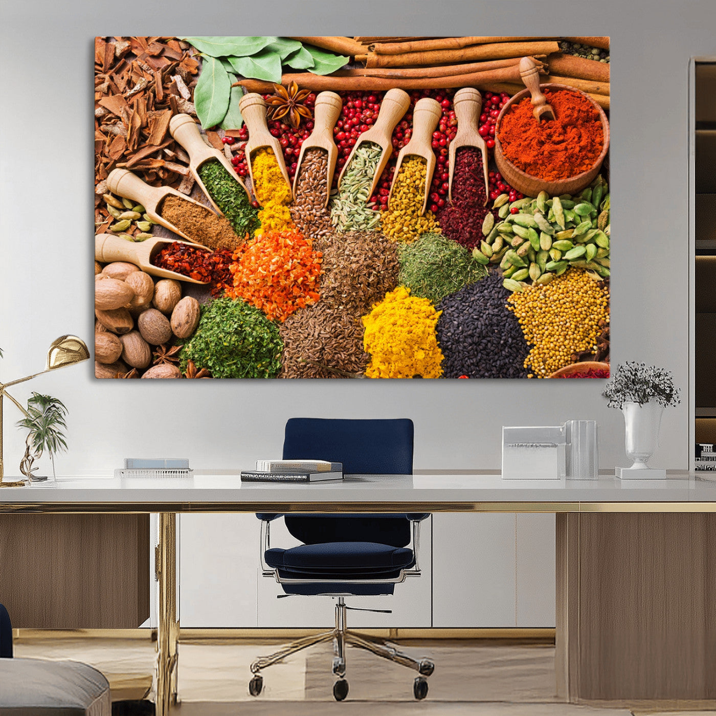 MGV-CV-36X24 - Spices Kitchen Wall Art Canvas Print