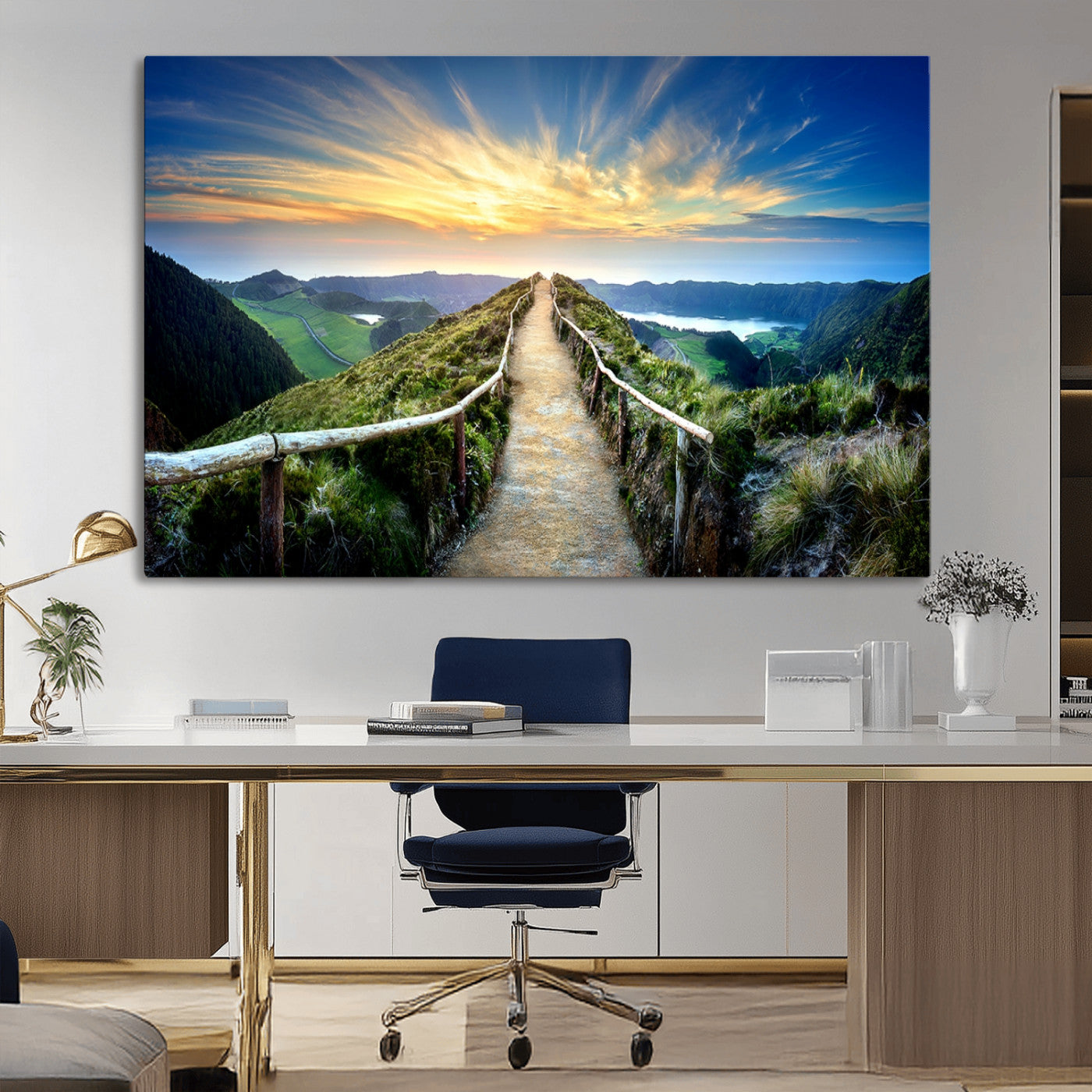 MGV-CV-36X24 - Mountain Landscape Wall Art Canvas Print