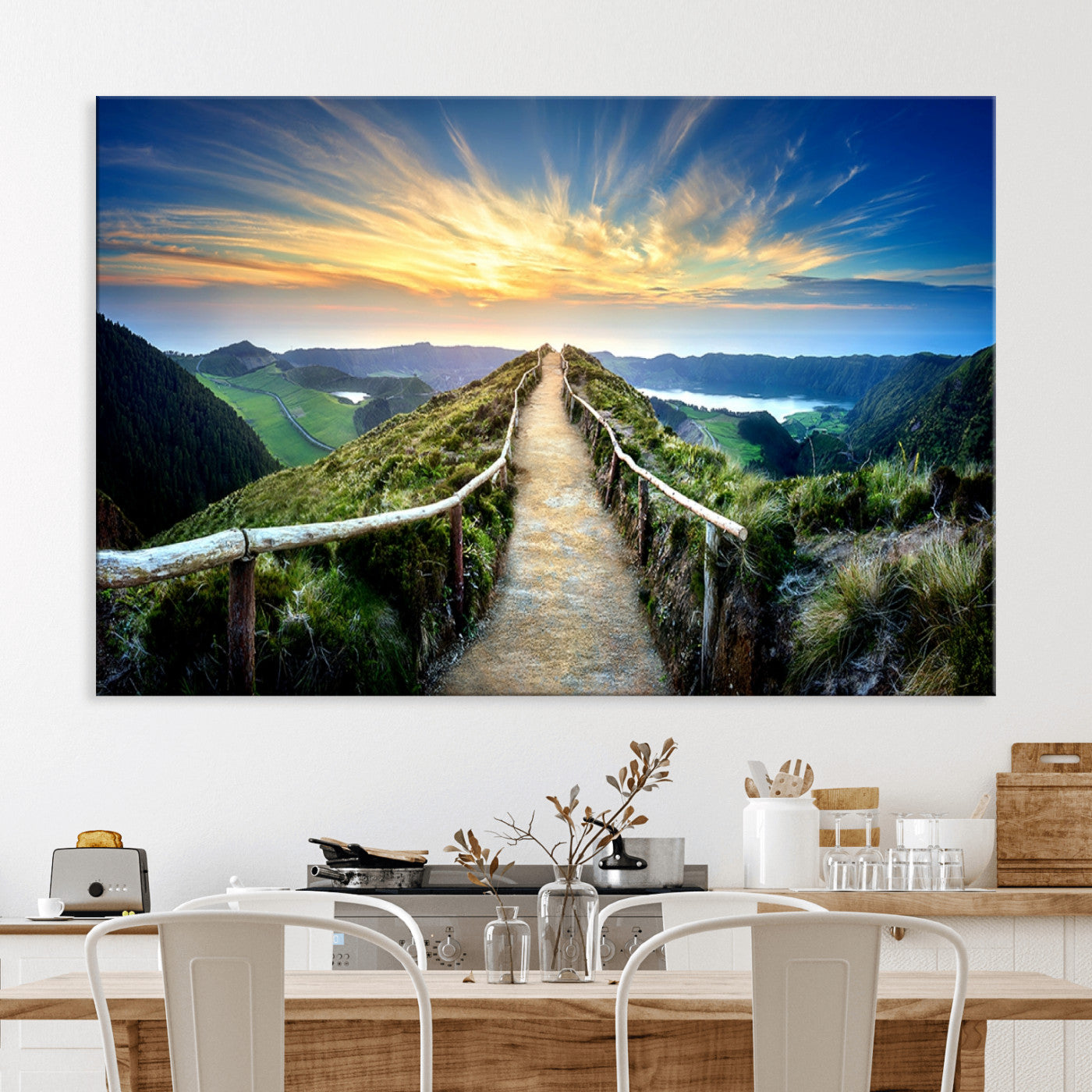 58887-MGV-CV-36X24-Mountain Landscape Wall Art Canvas Print