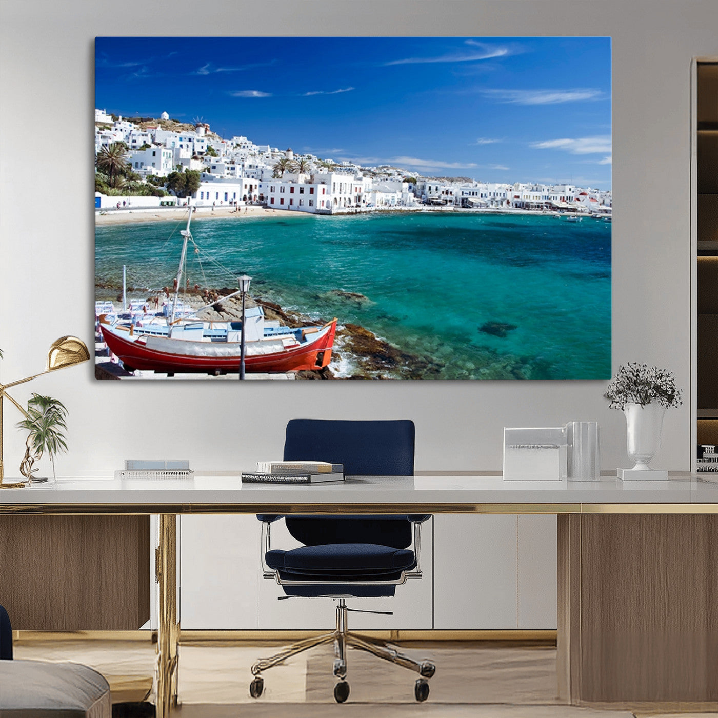 MGV-CV-36X24 - Santorini Wall Art Canvas Print