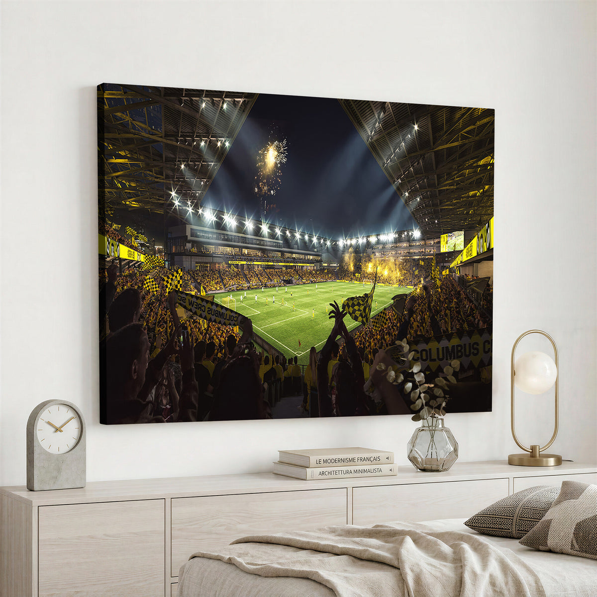 51122-MGV-CV-36X24 - Columbus Crew Soccer Team Print - Columbus Crew Stadium Wall Art Canvas Print