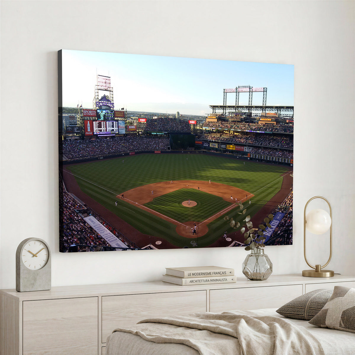 21638-MGV-CV-36X24 - Colorado Rockies Coors Field Wall Art Canvas Print, MLB Baseball Stadium