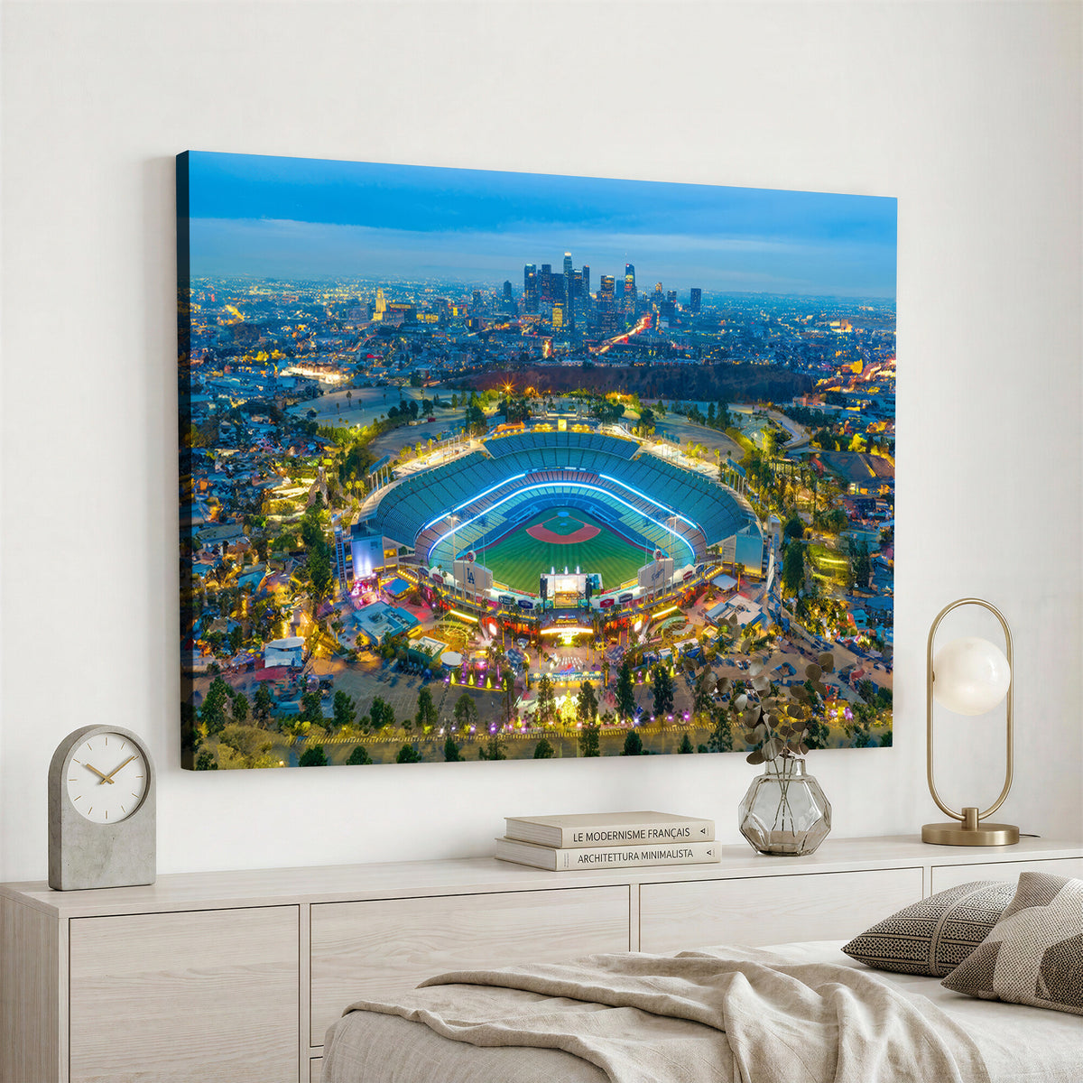 78144-MGV-CV-36X24 - Los Angeles Dodgers Wall Art Canvas, Dodger Stadium Wall Art