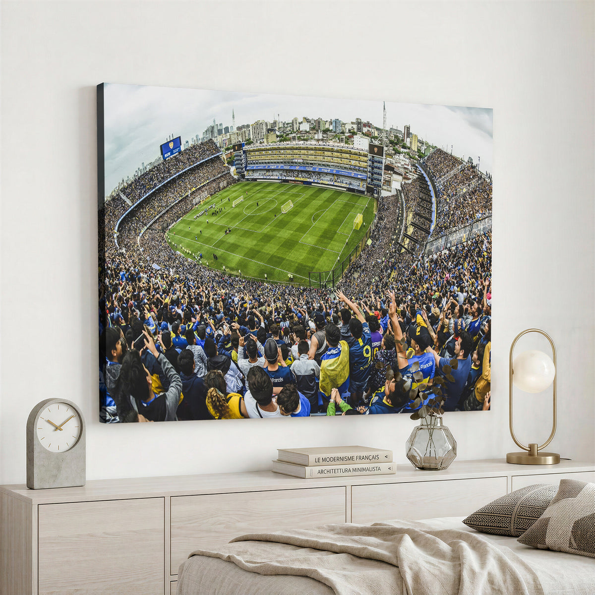 63839-MGV-CV-36X24 - Boca Juniors Soccer Team Print Wall Art, Buenos Aires Bombonera Stadium