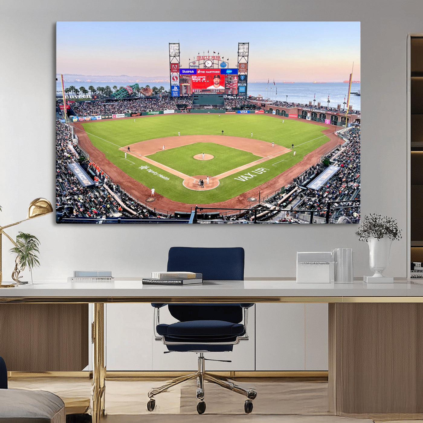 MGV-CV-36X24 - San Francisco Giants Baseball Team Print - Oracle Park Stadium Wall Art Canvas Print