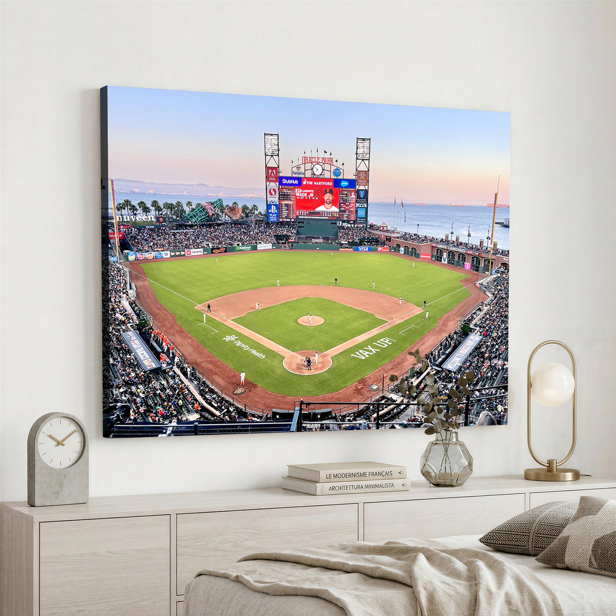 16055-MGV-CV-36X24 - San Francisco Giants Baseball Team Print, Oracle Park
