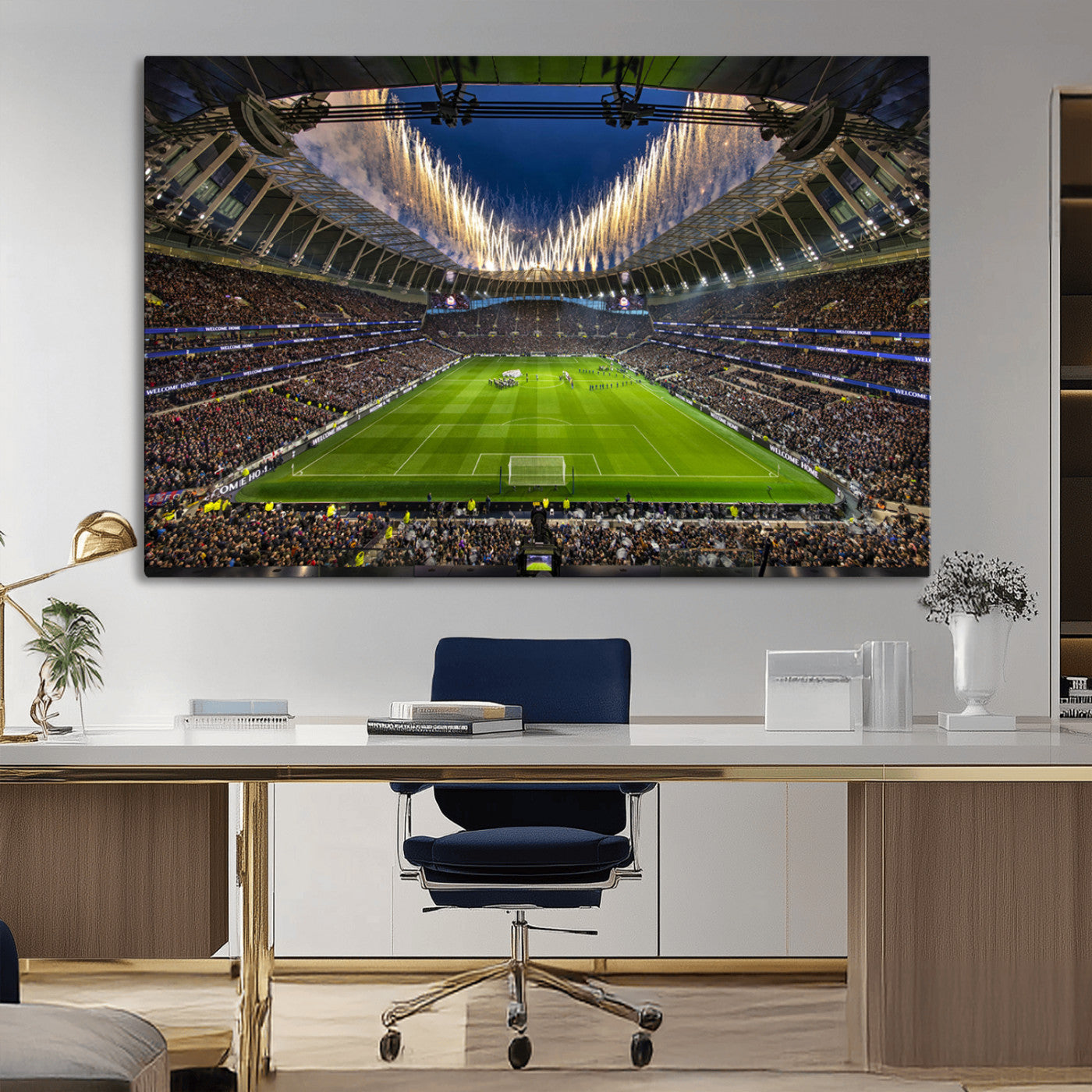 MGV-CV-36X24 - Tottenham Hotspur Football Team Print - London Tottenham Hotspur Stadium Wall Art Canvas Print