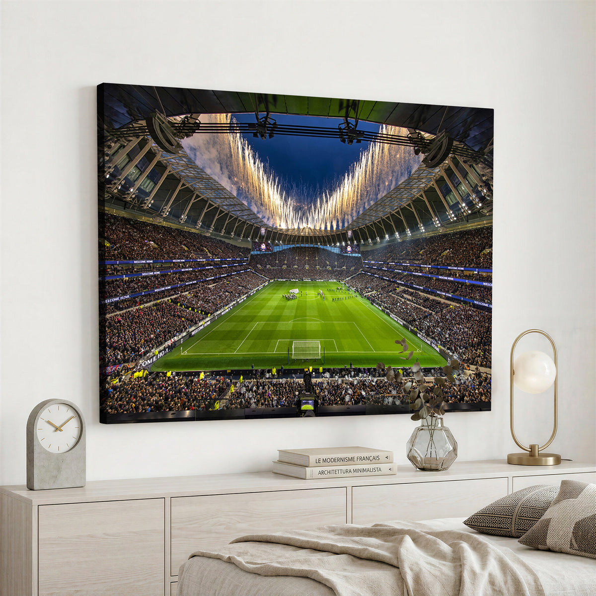 40157-MGV-CV-36X24 - Tottenham Hotspur Football Team Print, London Tottenham Hotspur Stadium Wall Art