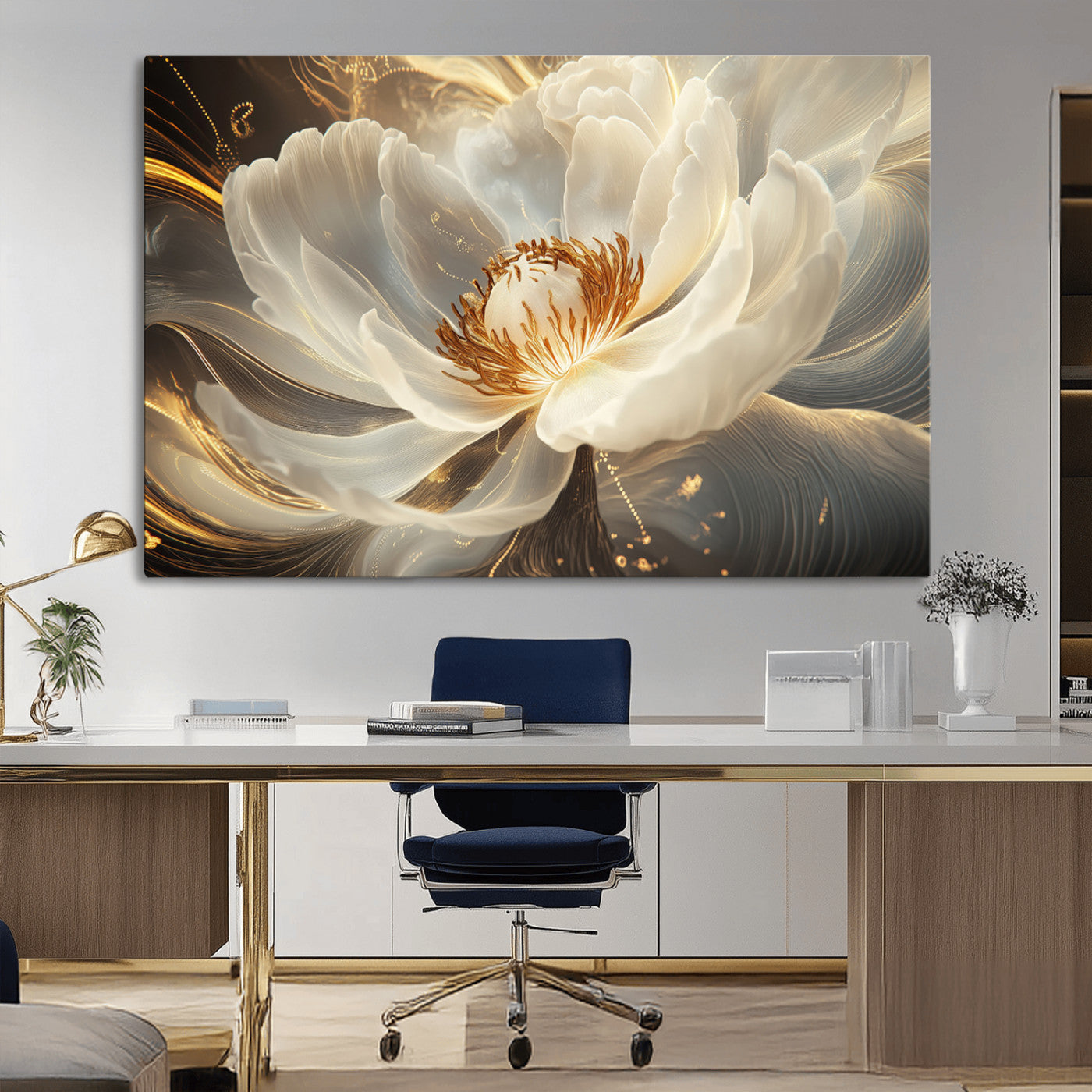 MGV-CV-36X24 - Abstract Floral Wall Art Canvas Print