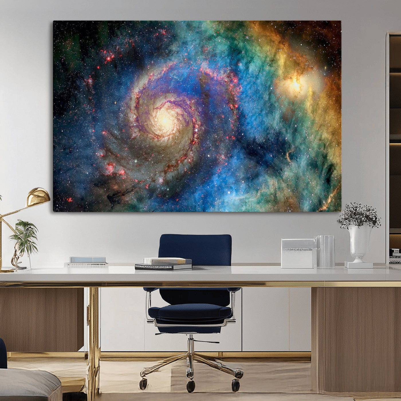 MGV-CV-36X24 - Spiral Galaxy Wall Art Canvas Print