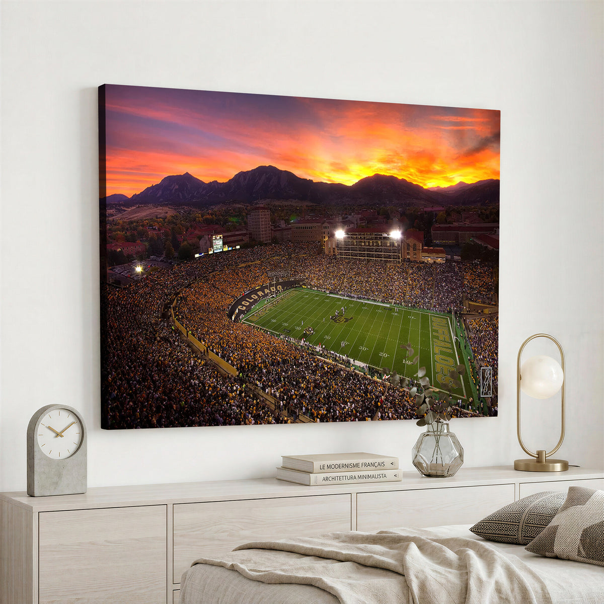 84649-MGV-CV-36X24 - Folsom Field, University of Colorado Buffaloes Football, Extra Large Game Room Wall Decor