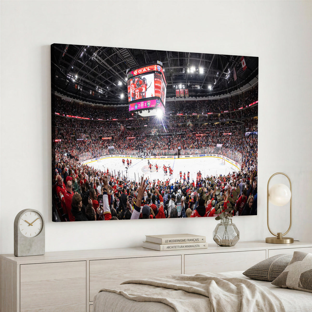 15750-MGV-CV-36X24 - Amerant Bank Arena Wall Art Canvas Print, Hockey Arena