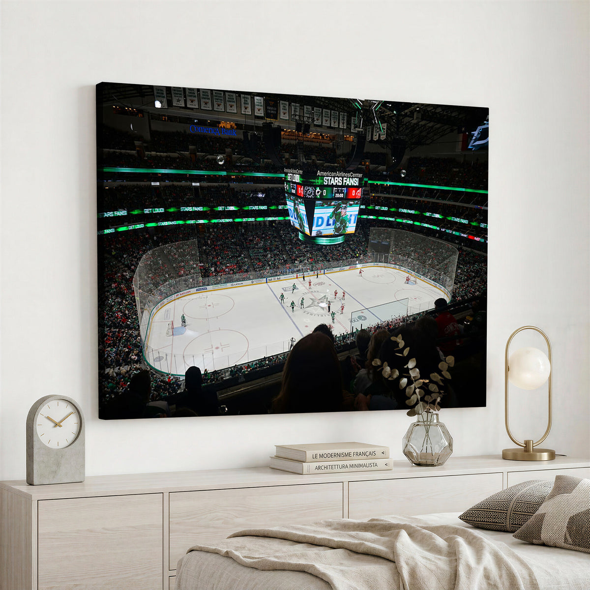 13876-MGV-CV-36X24 - American Airlines Center Dallas Stars Wall Art Canvas Print