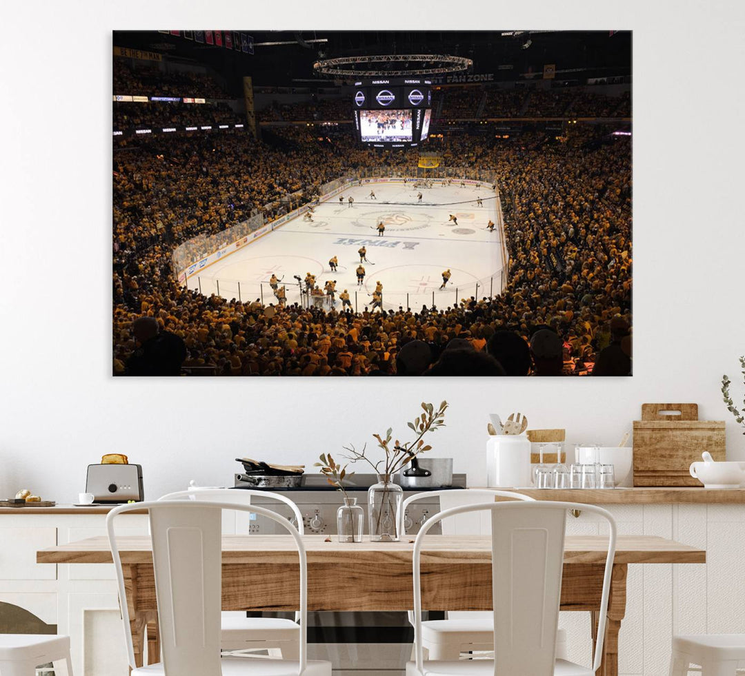 Nashville Predators Wall Art Canvas Print.