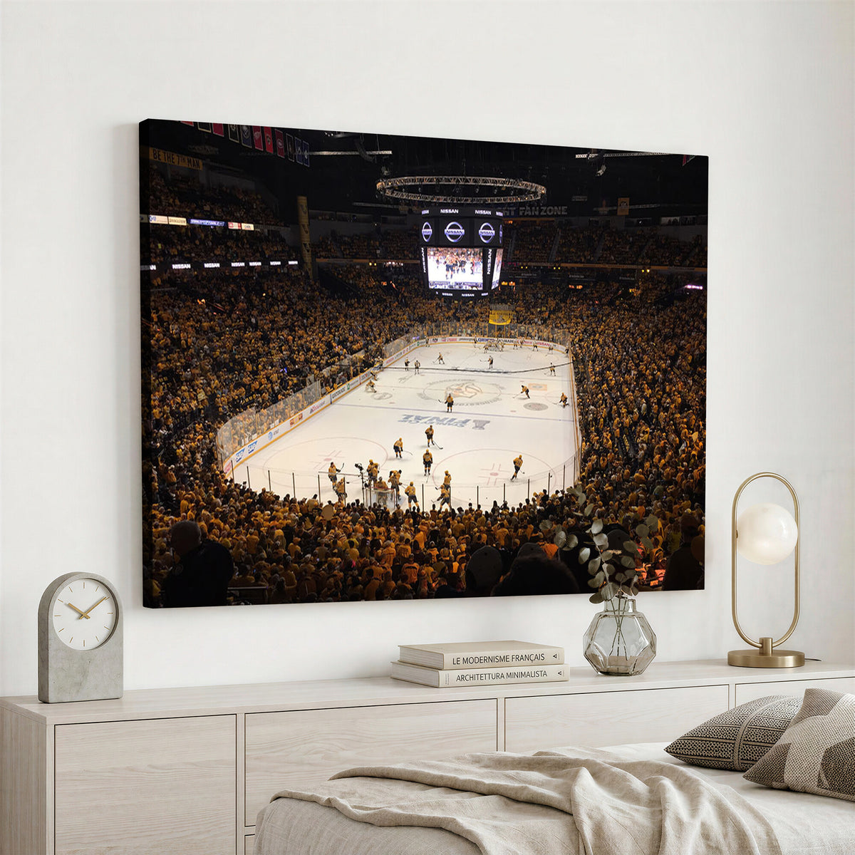 99407-MGV-CV-36X24 - Bridgestone Arena - Nashville Predators Hockey Team Print - Nashville Wall Art Canvas Print