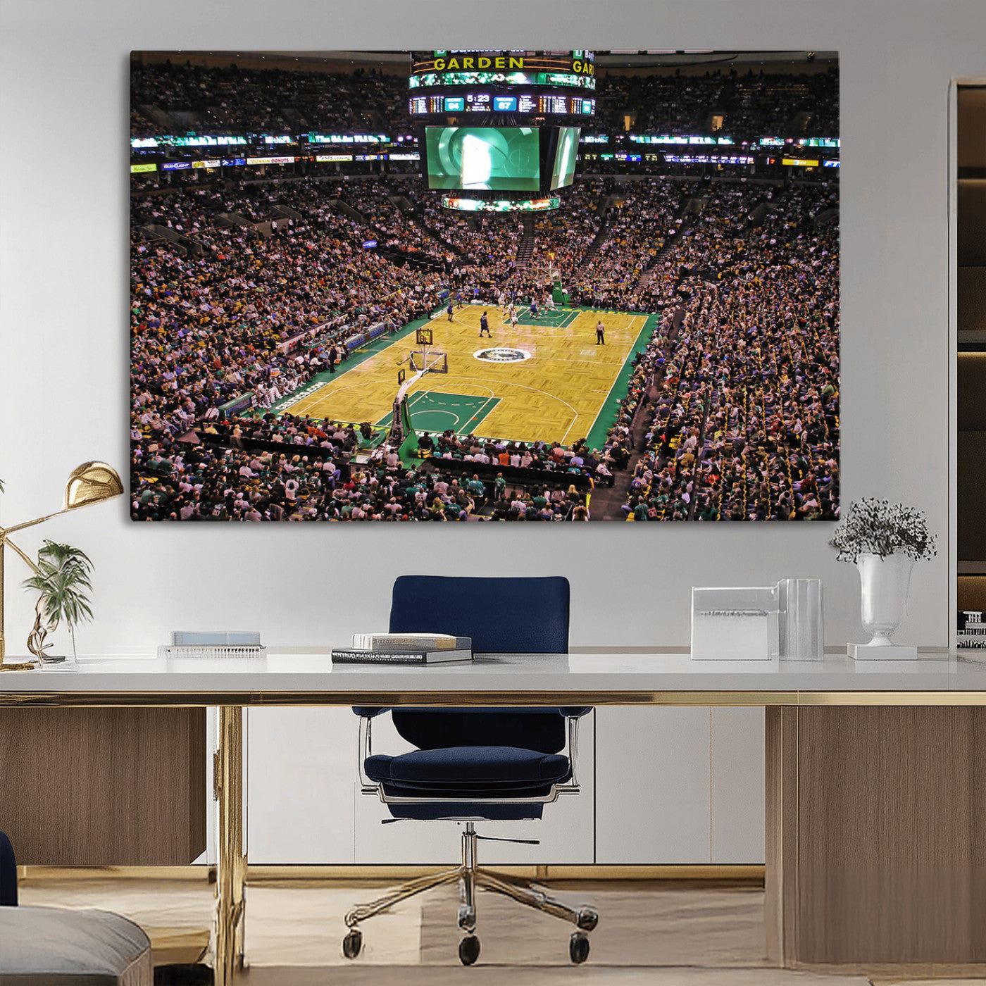 MGV-CV-36X24 - Celtics Game Versus The Timberwolves | Baseball Stadium Wall Art | Canvas Print | Ready to Hang